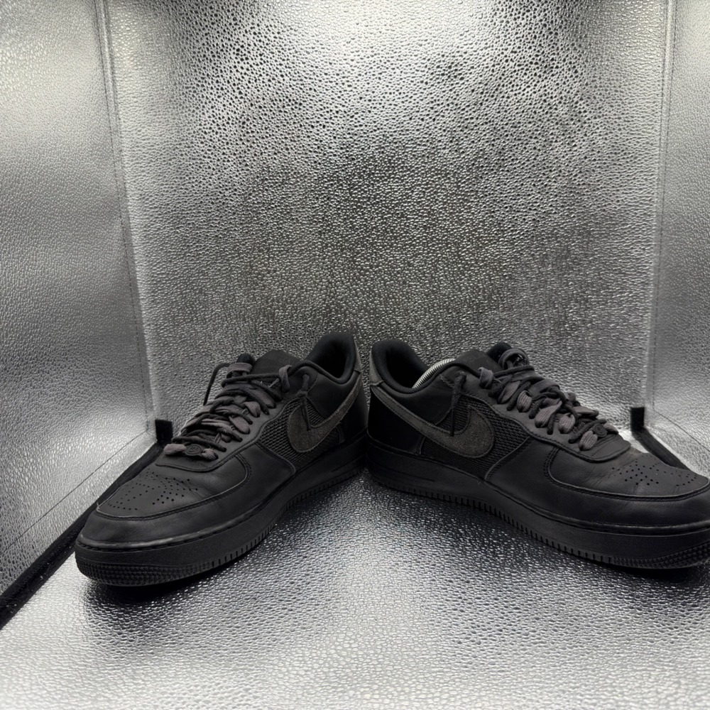 Size 11 Nike Slam Jam x Air Force 1 Low Mens Black Excellent DX5590-001 Suede - Picture 4 of 12